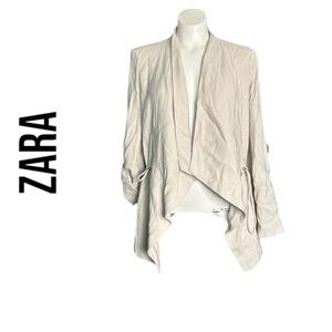 ✨4/$30 Zara Beige Open Front Cardigan Size Medium